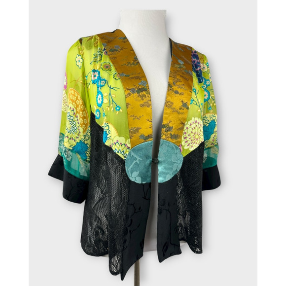 Spencer Alexis Tops - Spencer Alexis Silk Blend Kimono Top Asian Whimsical Fairy Artsy Women's Size XL